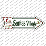 Santas Village Novelty Arrow Sticker Decal