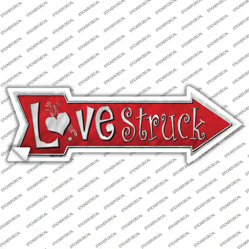 Love Struck Novelty Arrow Sticker Decal