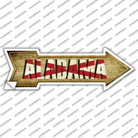 Alabama Novelty Arrow Sticker Decal