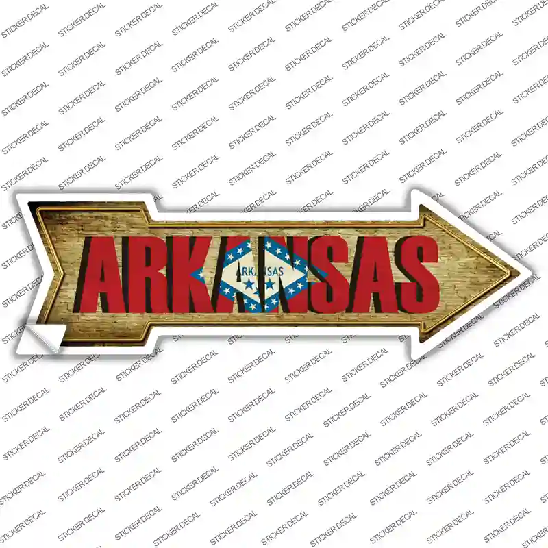 Arkansas Novelty Arrow Sticker Decal