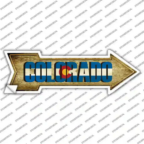 Colorado Novelty Arrow Sticker Decal