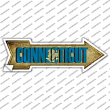 Connecticut Novelty Arrow Sticker Decal