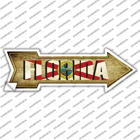 Florida Novelty Arrow Sticker Decal