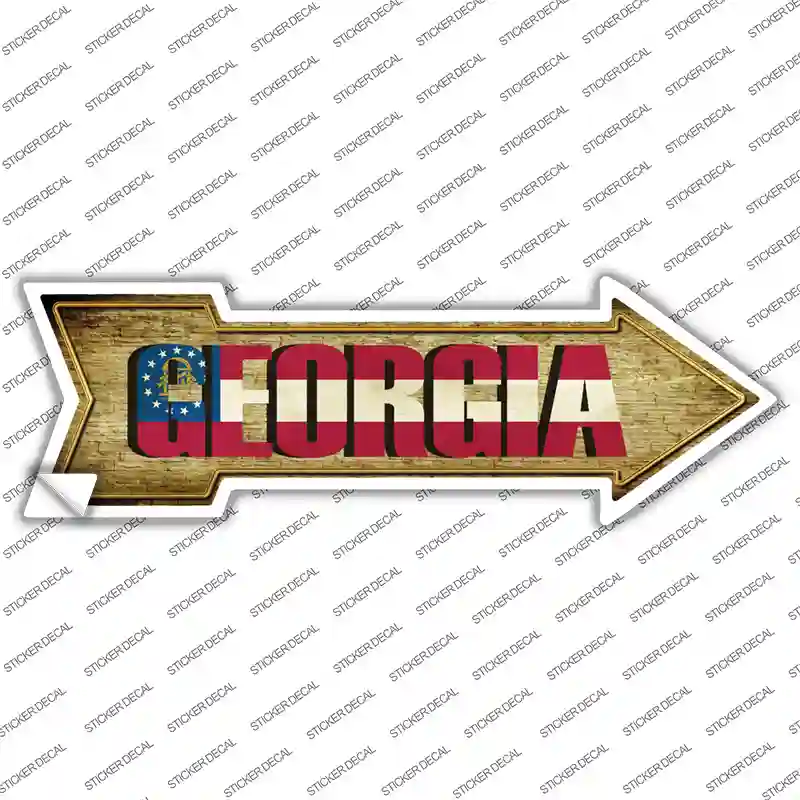 Georgia Novelty Arrow Sticker Decal