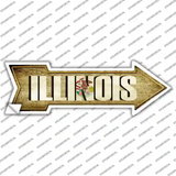 Illinois Novelty Arrow Sticker Decal
