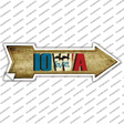 Iowa Novelty Arrow Sticker Decal