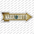 Massachusetts Novelty Arrow Sticker Decal