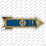 Minnesota Novelty Arrow Sticker Decal