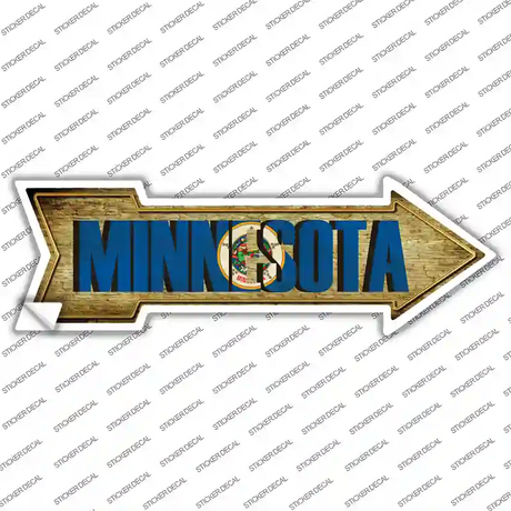 Minnesota Novelty Arrow Sticker Decal