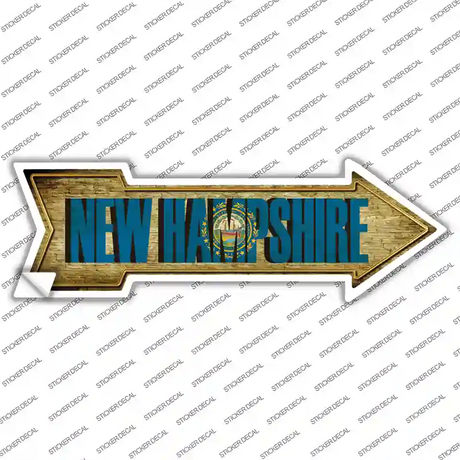 New Hampshire Novelty Arrow Sticker Decal