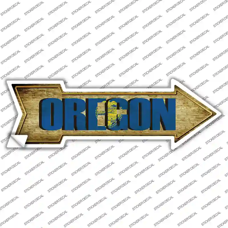 Oregon Novelty Arrow Sticker Decal