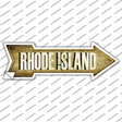Rhode Island Novelty Arrow Sticker Decal