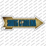 South Carolina Novelty Arrow Sticker Decal