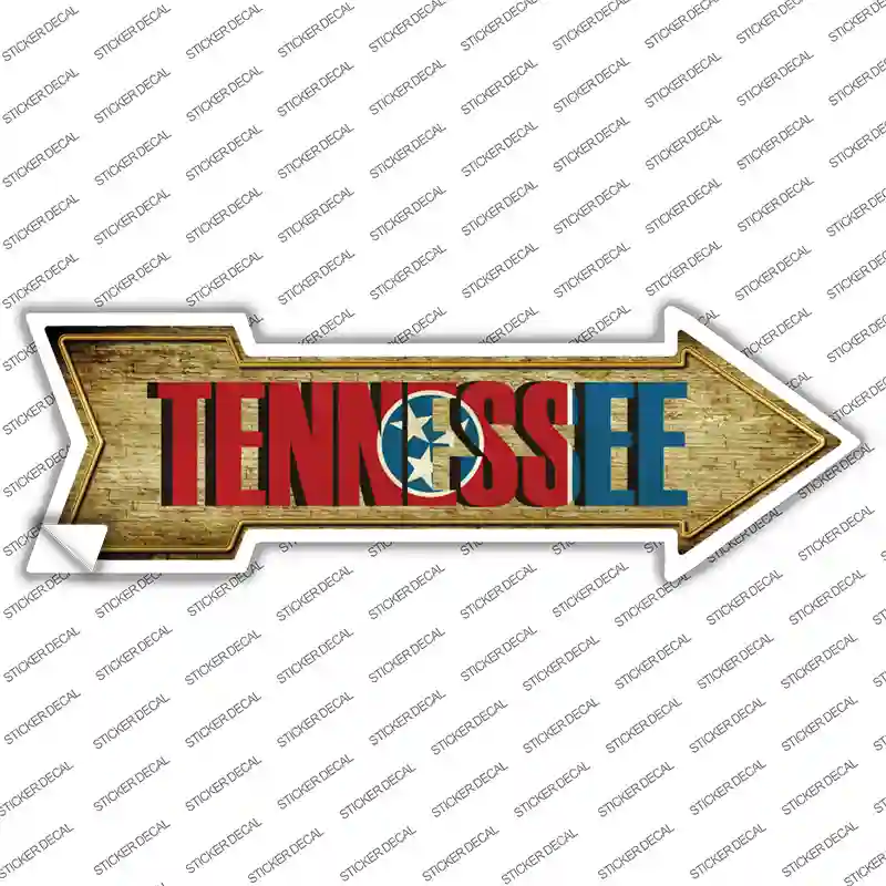 Tennessee Novelty Arrow Sticker Decal