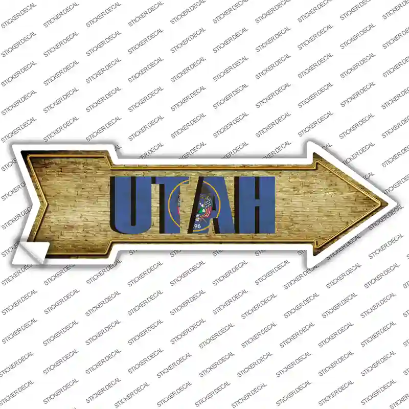 Utah Novelty Arrow Sticker Decal