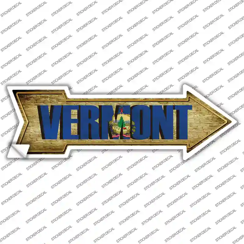 Vermont Novelty Arrow Sticker Decal