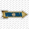 Virginia Novelty Arrow Sticker Decal
