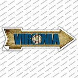 Virginia Novelty Arrow Sticker Decal