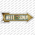West Virginia Novelty Arrow Sticker Decal
