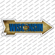 Wisconsin Novelty Arrow Sticker Decal