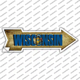 Wisconsin Novelty Arrow Sticker Decal