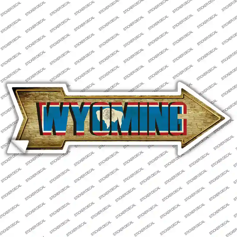 Wyoming Novelty Arrow Sticker Decal