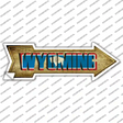 Wyoming Novelty Arrow Sticker Decal