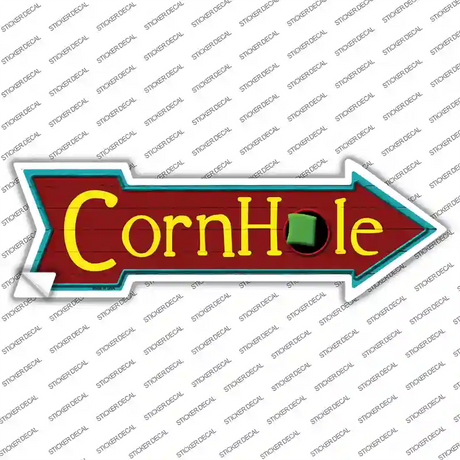 CornHole Novelty Arrow Sticker Decal