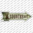 Country Boy Novelty Arrow Sticker Decal
