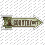 Country Boy Novelty Arrow Sticker Decal