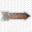 Motorcycle Riders Novelty Arrow Sticker Decal