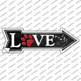 Love Cats Novelty Arrow Sticker Decal