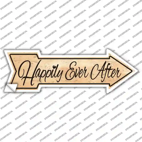 Happily Ever After Novelty Arrow Sticker Decal