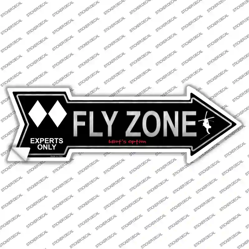 Fly Zone Novelty Arrow Sticker Decal