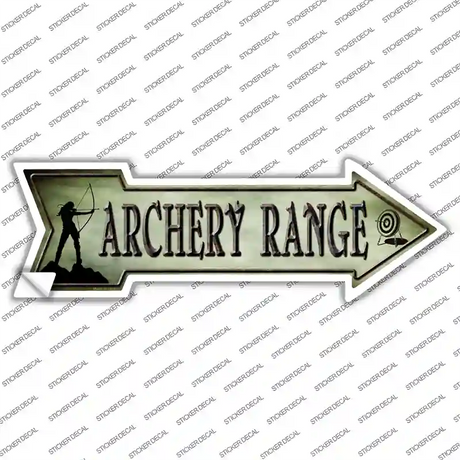 Archery Range Novelty Arrow Sticker Decal