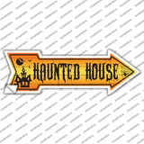 Haunted House Novelty Arrow Sticker Decal