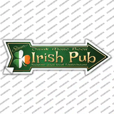 Irish Pub Novelty Arrow Sticker Decal