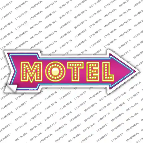 Motel Novelty Arrow Sticker Decal