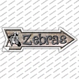 Zebras Novelty Arrow Sticker Decal