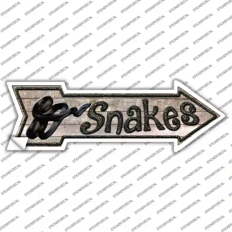 Snakes Novelty Arrow Sticker Decal