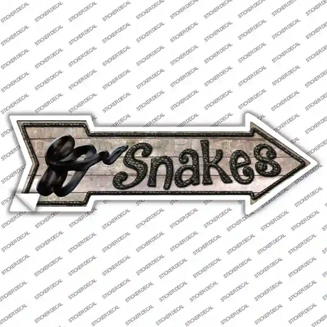 Snakes Novelty Arrow Sticker Decal