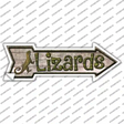 Lizards Novelty Arrow Sticker Decal