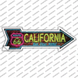 California Neon Novelty Arrow Sticker Decal