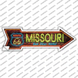 Missouri Neon Novelty Arrow Sticker Decal