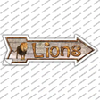 Lions Novelty Arrow Sticker Decal