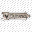 Elephants Novelty Arrow Sticker Decal