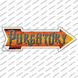 Purgatory Novelty Arrow Sticker Decal