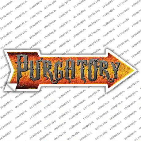 Purgatory Novelty Arrow Sticker Decal
