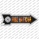 Fire Rescue Novelty Arrow Sticker Decal