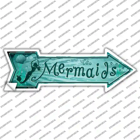 Mermaids Novelty Arrow Sticker Decal